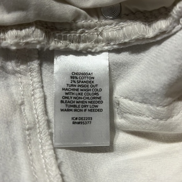 SANCTUARY Sidewalk Distressed Fringe Hem Rigid Denim Shorts - Picture 9 of 9